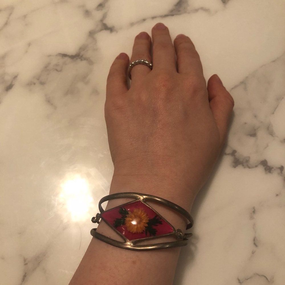 Bracelet with Flower in Ember